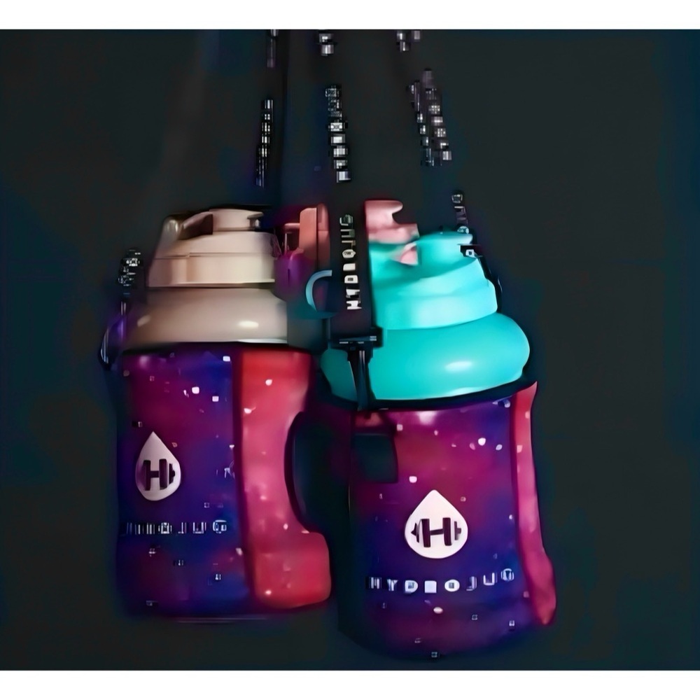 HydroJug limited edition galaxy sleeve with mint jug and strap